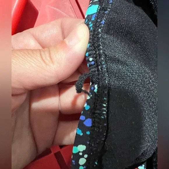 Women’s‎ Title Nine splatter bikini 2 piece swimsuit black blue green L large - Picture 9 of 11